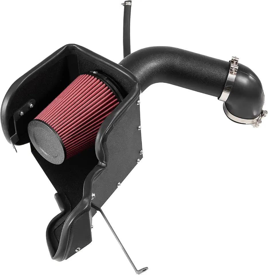 VEVOR Cold Air Intake, 3.94 Inch Cold Air Intake System + Heat Shield Compatible with 2009-2018 Dodge Ram 1500, 2013-2018 Ram 2500/3500 5.7L, High Flow Filter Kit Improve Horsepower/Throttle Response