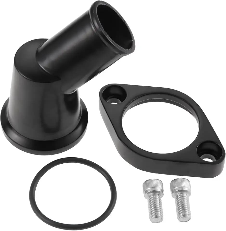 Aupoko 45° Swivel Water Neck Aluminum Black Thermostat Housing