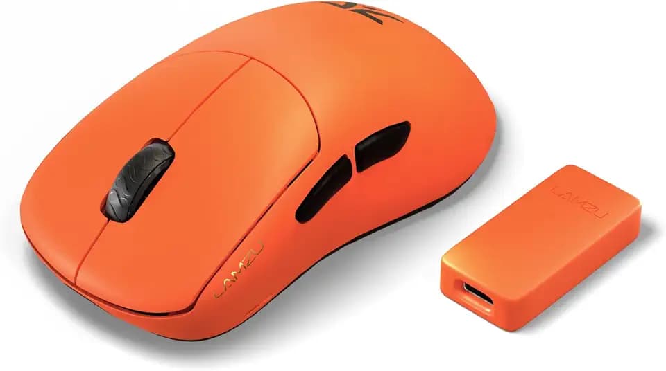 Fnatic x Lamzu Thorn Wireless Pro Gaming-Maus 4K Special Edition, Pixart 3395 Sensor, Episch Leichte 52g, 80h Akkulaufzeit, Optische Schalter, Windows- und Mac-Kompatibel