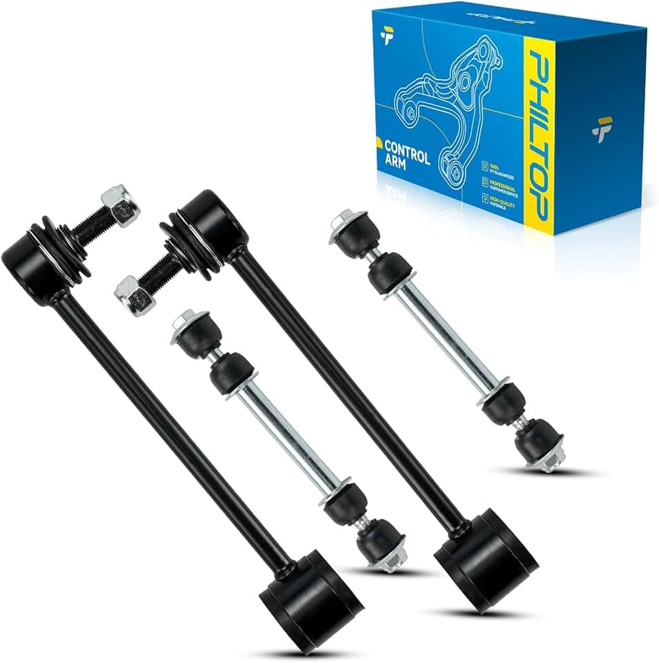 PHILTOP Front Suspension Kit Rear Sway Stabilizer Bar Links Compatible with Chevy for GMC Suburban Yukon XL 1500 Avalanche Tahoe for Cadillac Escalade ESV EXT K700432 K6700