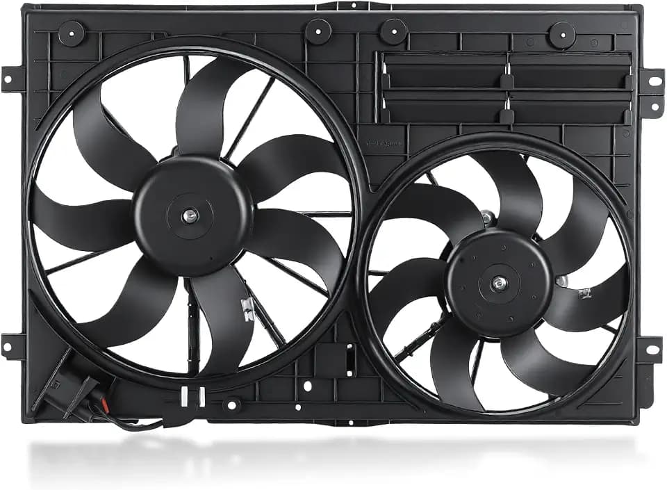 GEARLAST Radiator Fan Engine Fit for Volkswagen Jetta Tiguan Audi A3