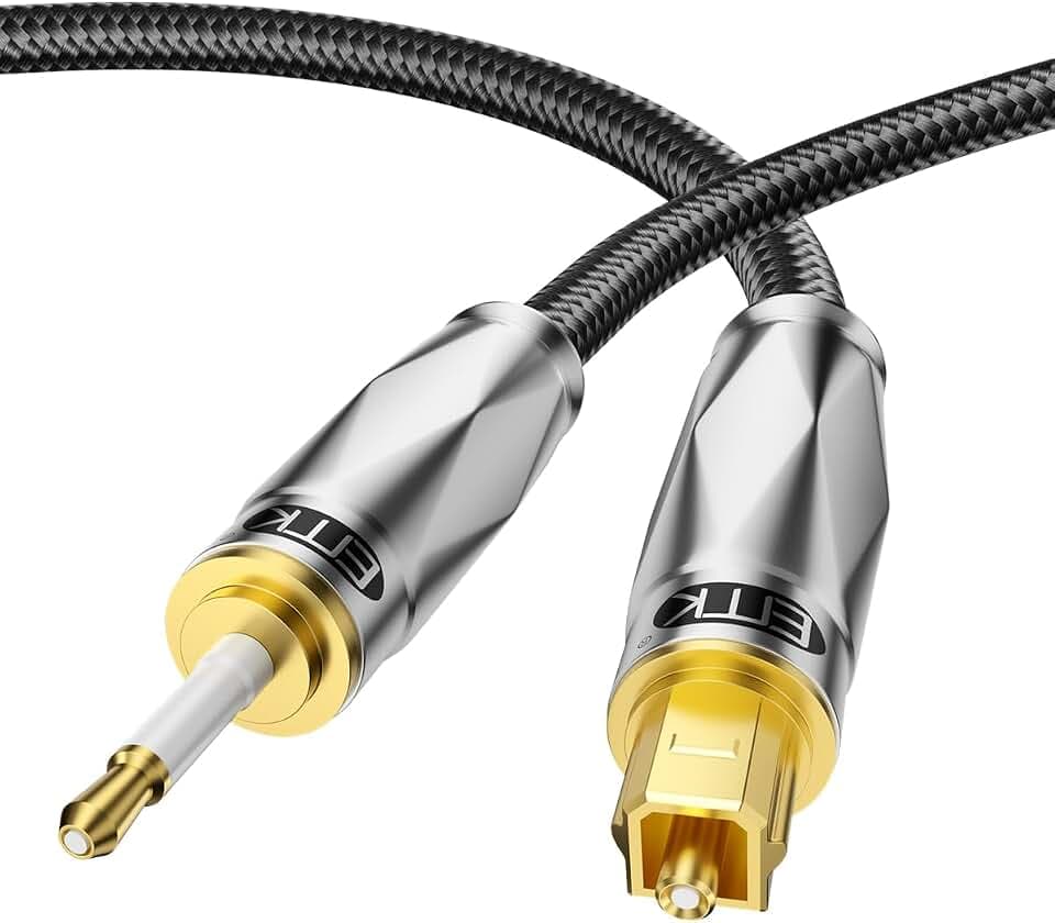 EMK Toslink zu Mini Toslink Optisches Audiokabel S/PDIF Glasfaserkabel-1.5m