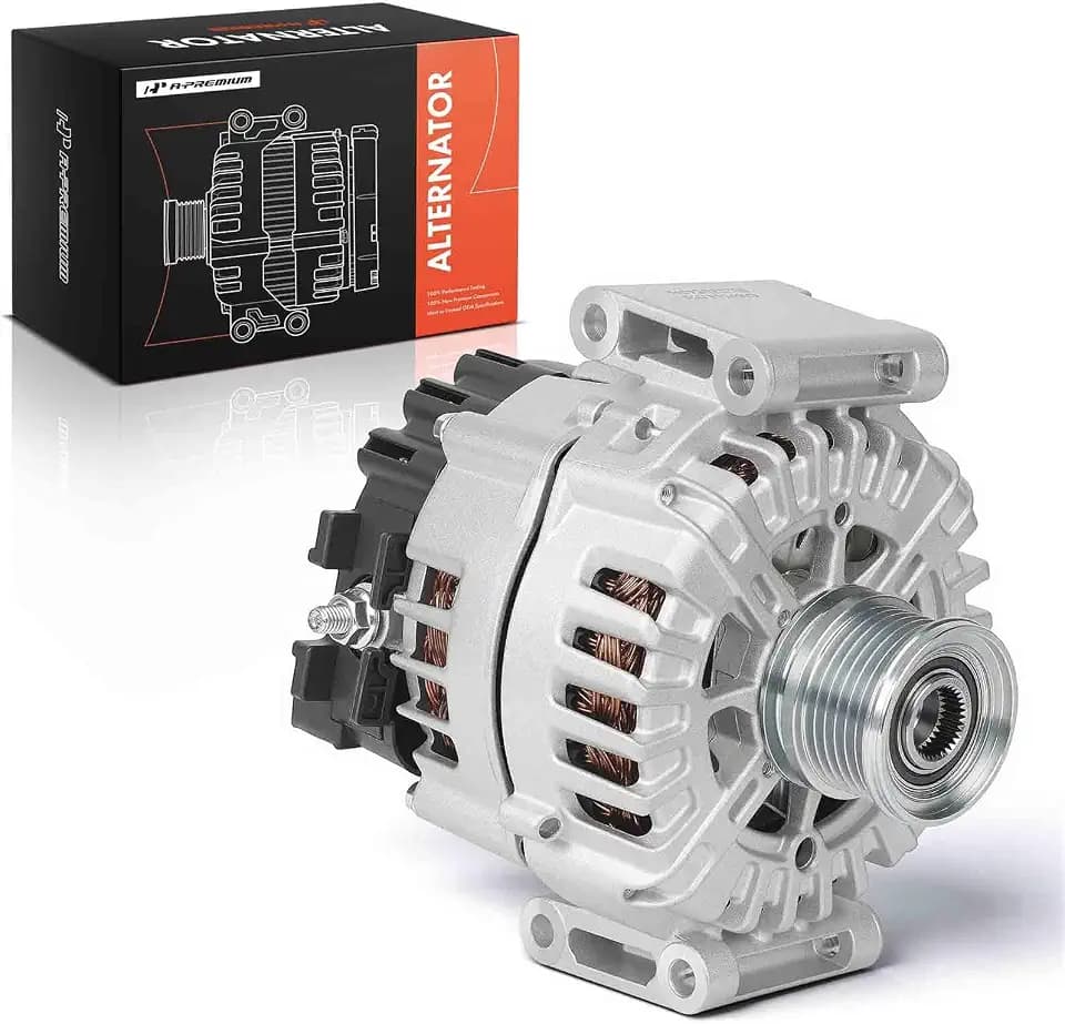 A-Premium Alternator, 12V 200A 6-Groove Clutch Pulley Clockwise