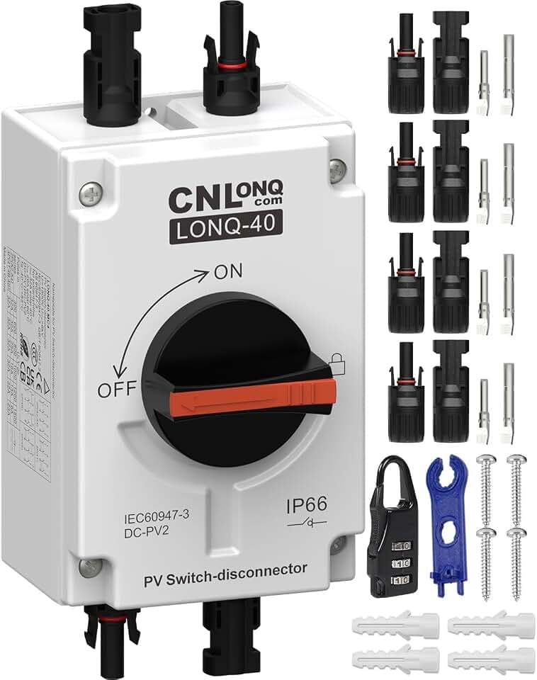DC Trennschalter PV Anlage 1200V 32A außen IP66 Leistungsschalter Mit Wasserdicht PV Anschlusskasten Für Solar Photovoltaik