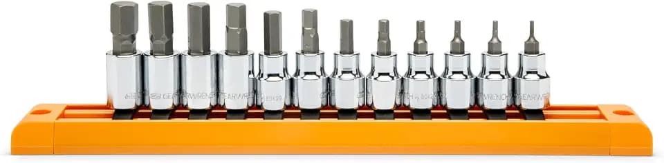 GEARWRENCH 12 Pc. 3/8" Drive Hex Bit Socket Set, Metric - 80580