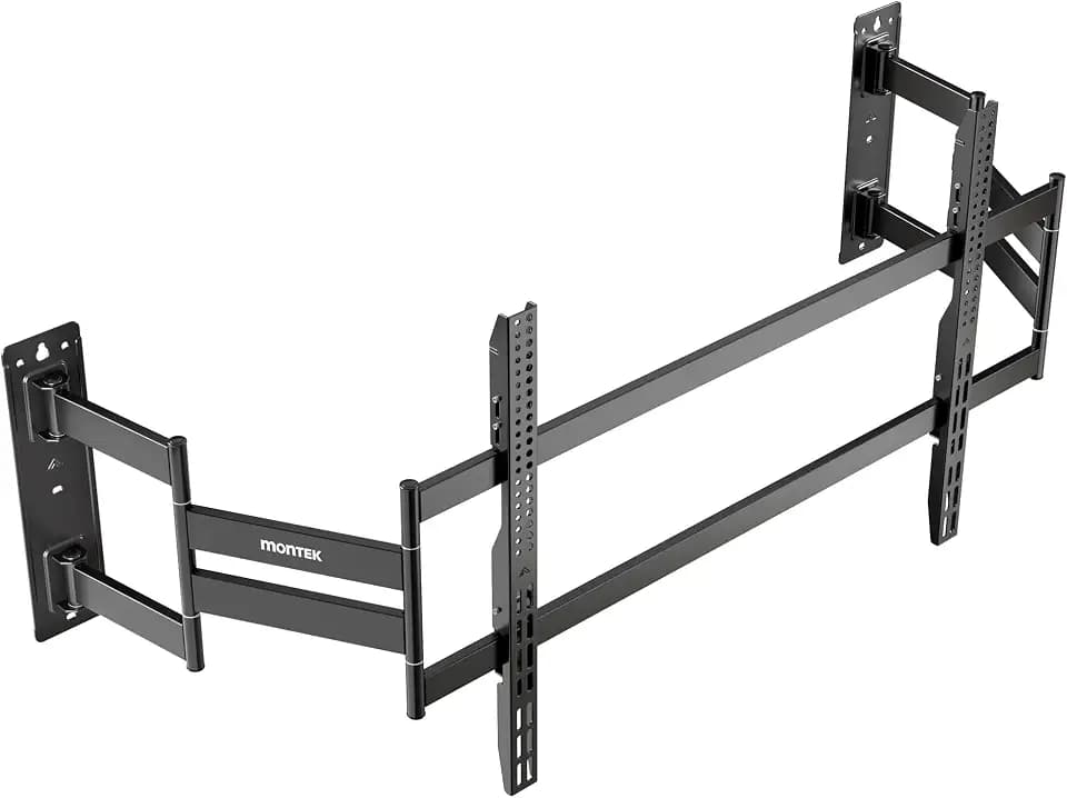 monTEK Full Motion Corner TV Wall Mount for 75-120 inch TVs up to 300lbs