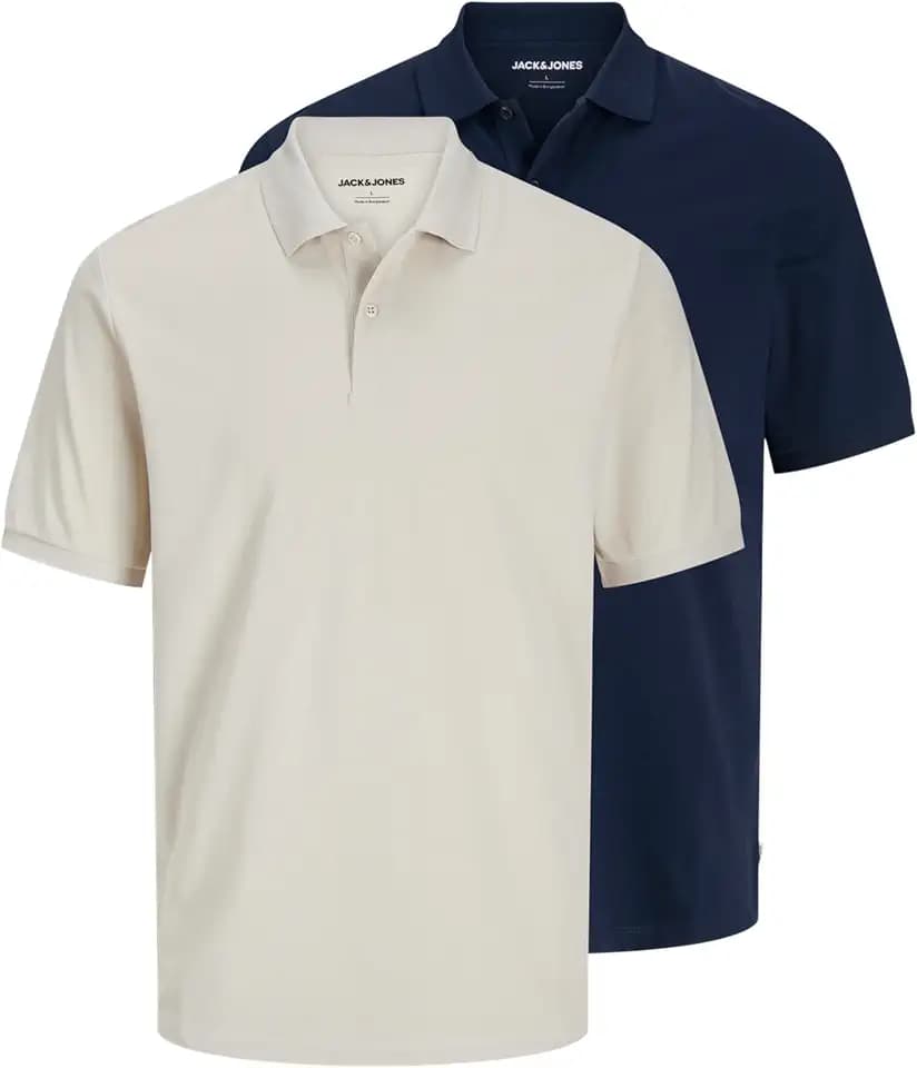 JACK & JONES Herren Jjkane Polo Ss 2Pk Mp (2er Pack)