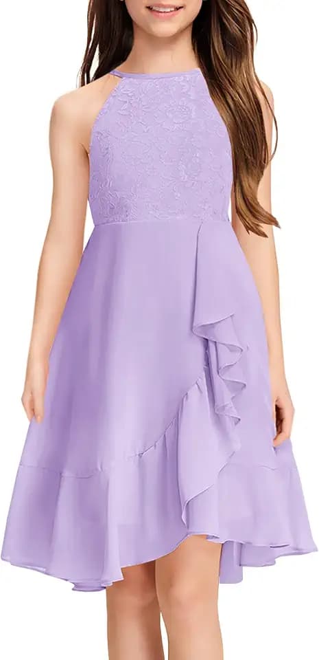 MITILLY Flower Girl Wedding Guest Dress Junior Bridesmaid Kids 6-12 Years