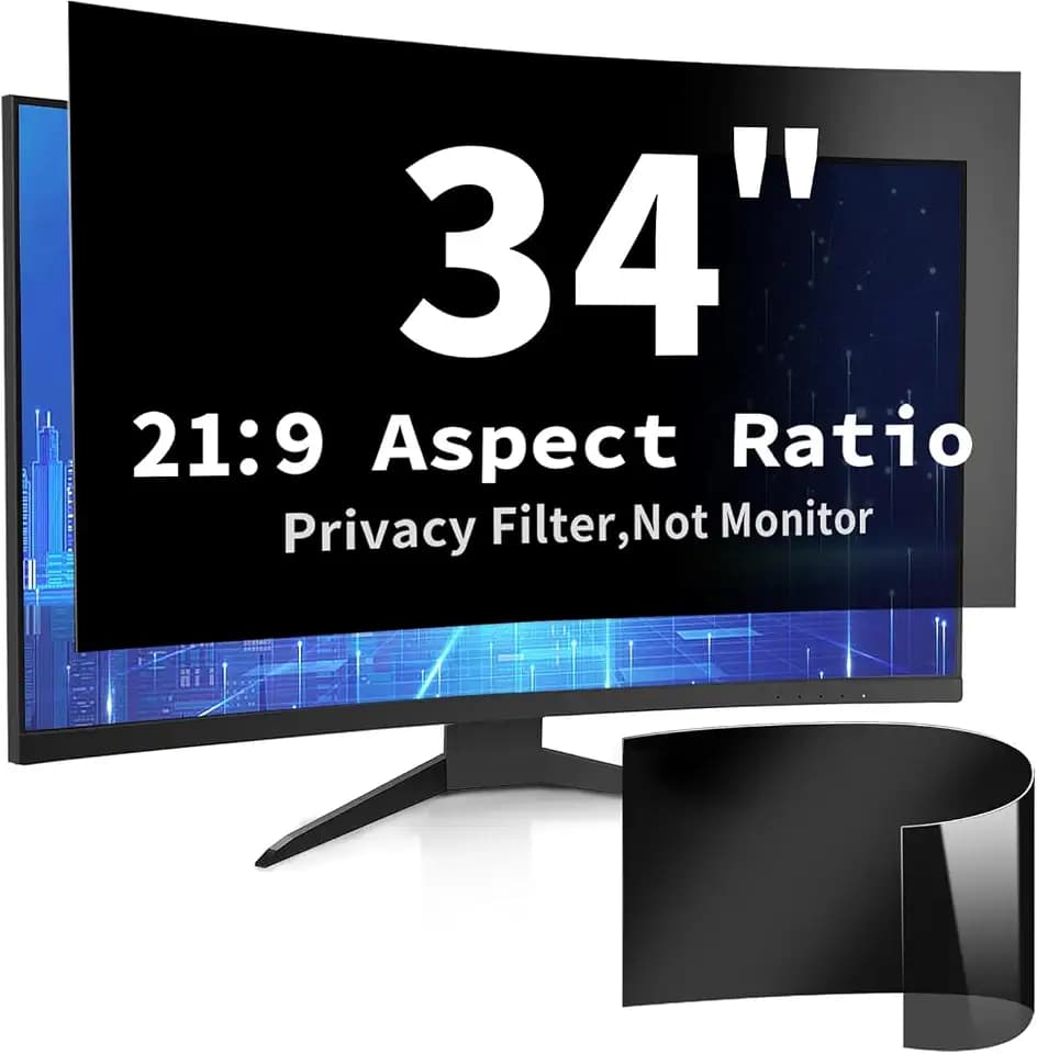 34 Inch Computer Privacy Screen Filter for 21:9 Curved and Flat