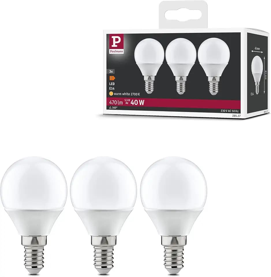 Paulmann 28537 LED Lampe Tropfen 3x5,5W E14 230V Warmweiß Leuchtmittel Lampe