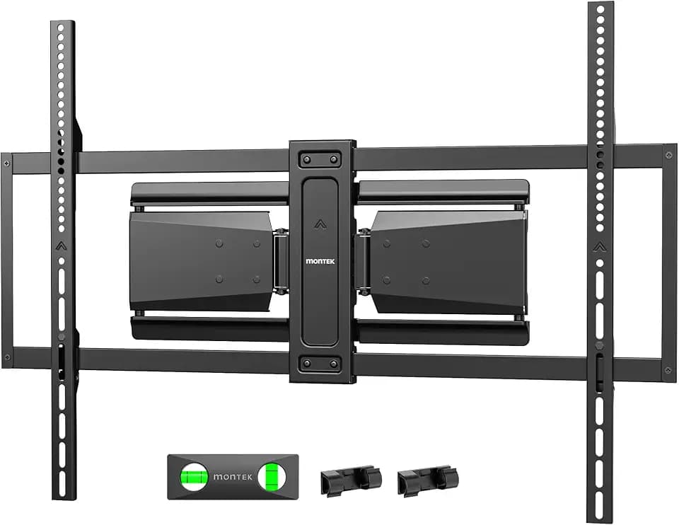 monTEK Ultra Slim TV Wandhalterung bis 85 kg für 50-100 Zoll Fernseher