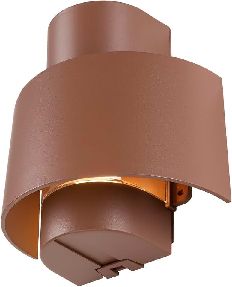 SLV Wandaufbauleuchte 1008198 / Beleuchtung für Wände, Wege, Eingänge, LED Spot außen, Aufbau-Leuchte Outdoor, Gartenlampe / E27 IP65 13W rost