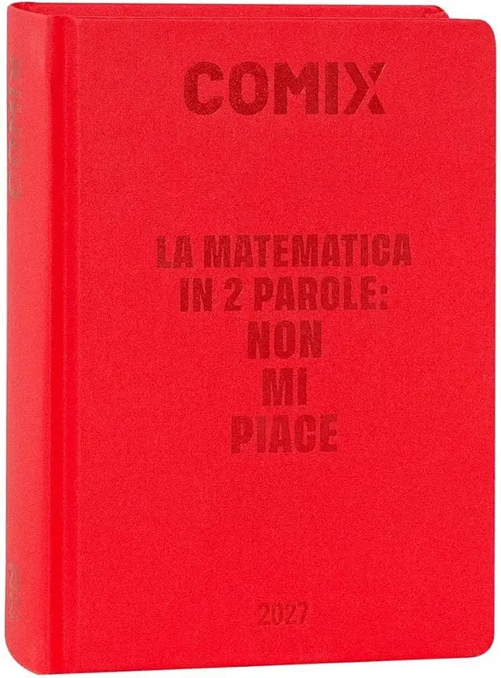 COMIX - Tageskalender 2027 16 Monate, Tagebuch für Mittel- und Oberschulen, mit festem Einband, 576 Seiten mit Grafiken und Comics, ideal für Jungen und Mädchen, 13 x 17,8 cm