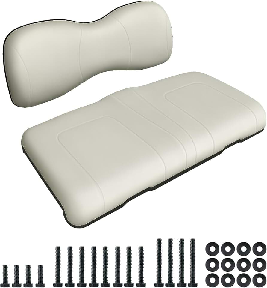 Golf Cart Front Seat Replacement Cushion Assembly Kit for Yamaha G29/Drive 2007-2016 Models,Front Seat Bottom and Front Seat Back Cushion Assembly