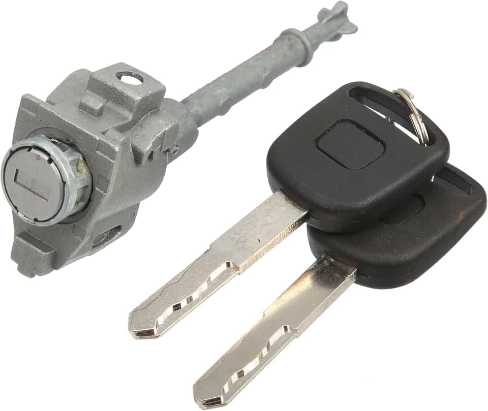 X AUTOHAUX Front Door Lock Cylinder w/2 Keys for Honda Accord 2013-2017