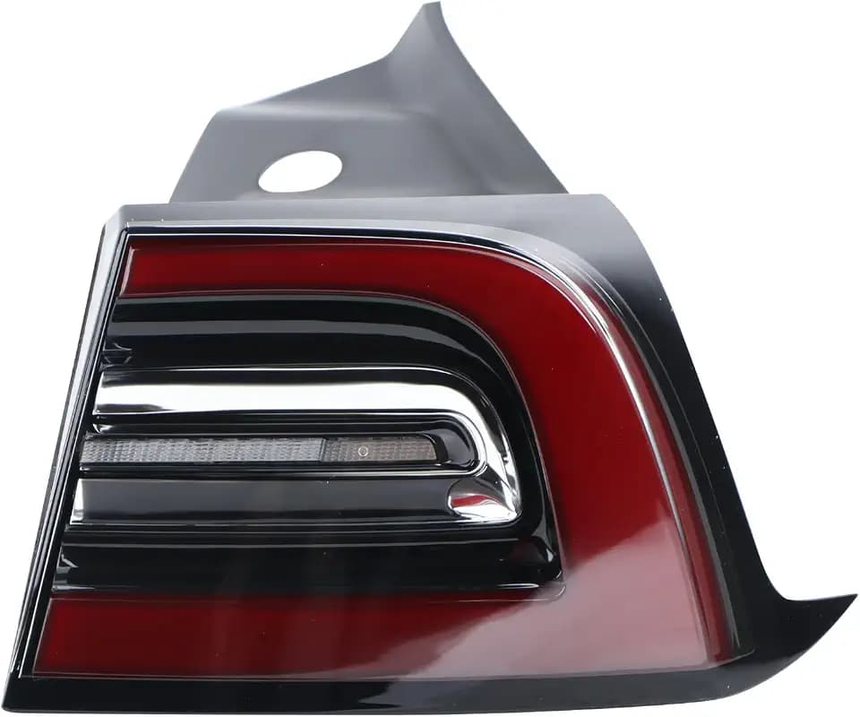 4Pins RH Tail Light Assembly Fit for 2021 2022 2023 Tesla Model 3 Model Y Rear Lamp Right Passenger Side With Bulbs USA Type Yellow Signal Light