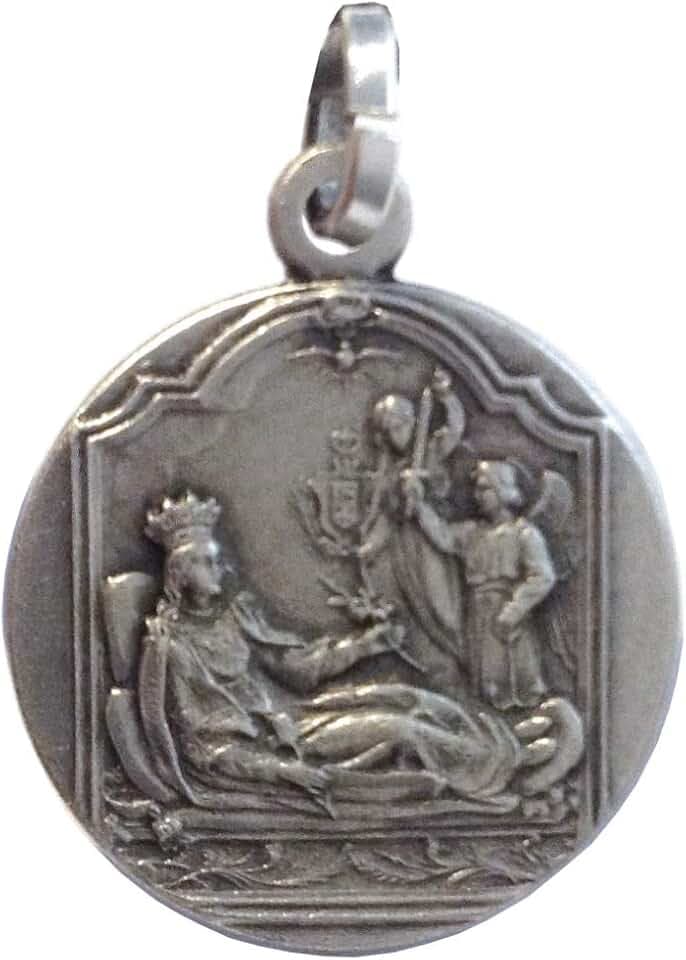 Medaille des Heiligen Philomena Sterling-Silber 925