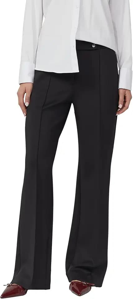 s.Oliver Damen Hose – Wide Leg, Scuba, High Rise, Comfort Fit