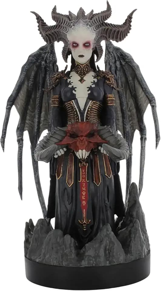 Exquisite Gaming Diablo Lilith Controller Holder & Phone Stand, 8.5 in Collectible Figure for Gaming Desk Organization