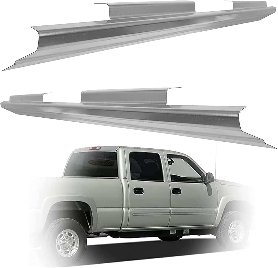 ECOTRIC Rocker Panels Replacement Compatible with 1999-2007 Chevy GMC