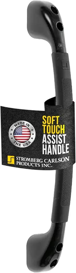 Stromberg Carlson RV Grab Bar – Entry Door Handle for RV, Camper, or Trailer – Exterior Assist Bar for Steps – Automotive Entry Grip for Outdoor Use - Back Soft Touch Finish