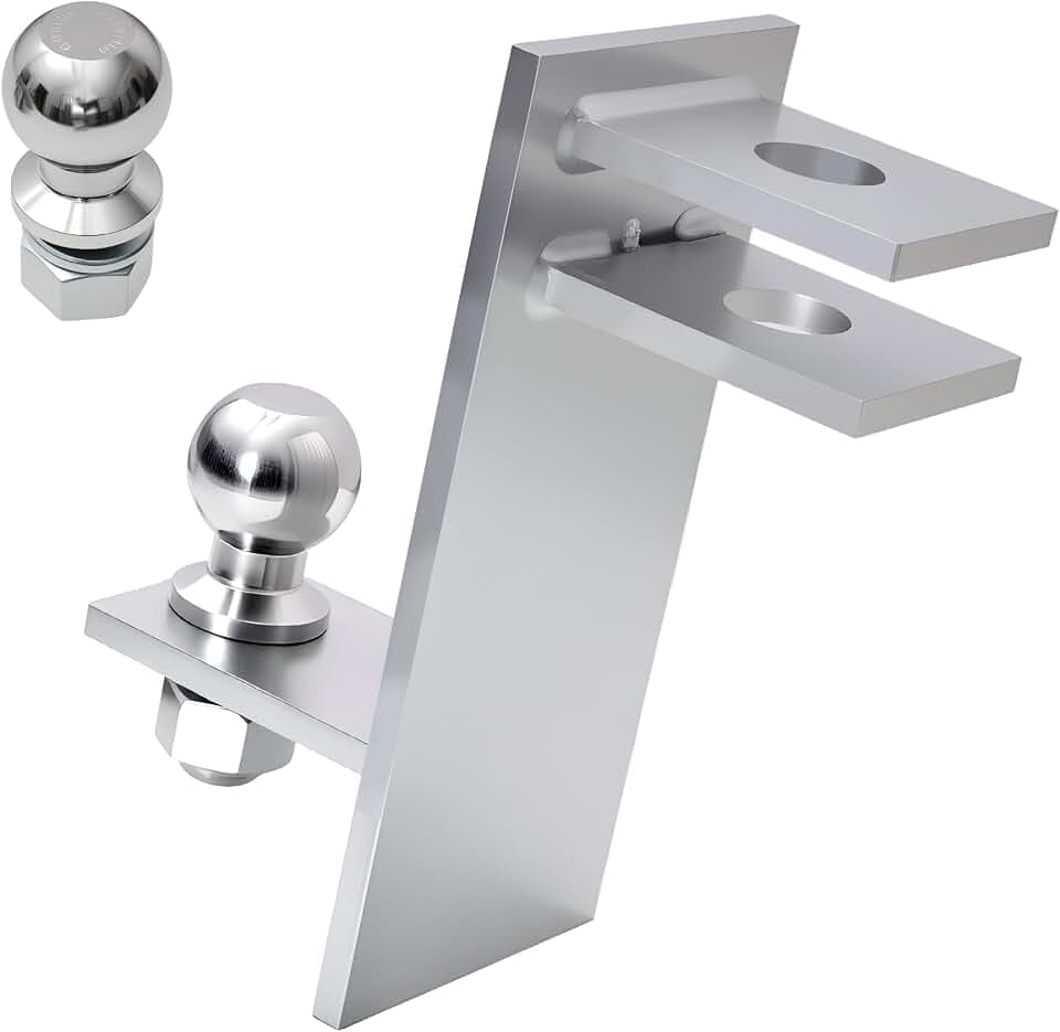 uyoyous Kugelkopf Anhängerkupplung 50mm Anhängerkupplung Rangierhilfe PKW Anhänger Rangierhilfe Kombikupplung für Traktoren, Hoflader und geeignete Pickups