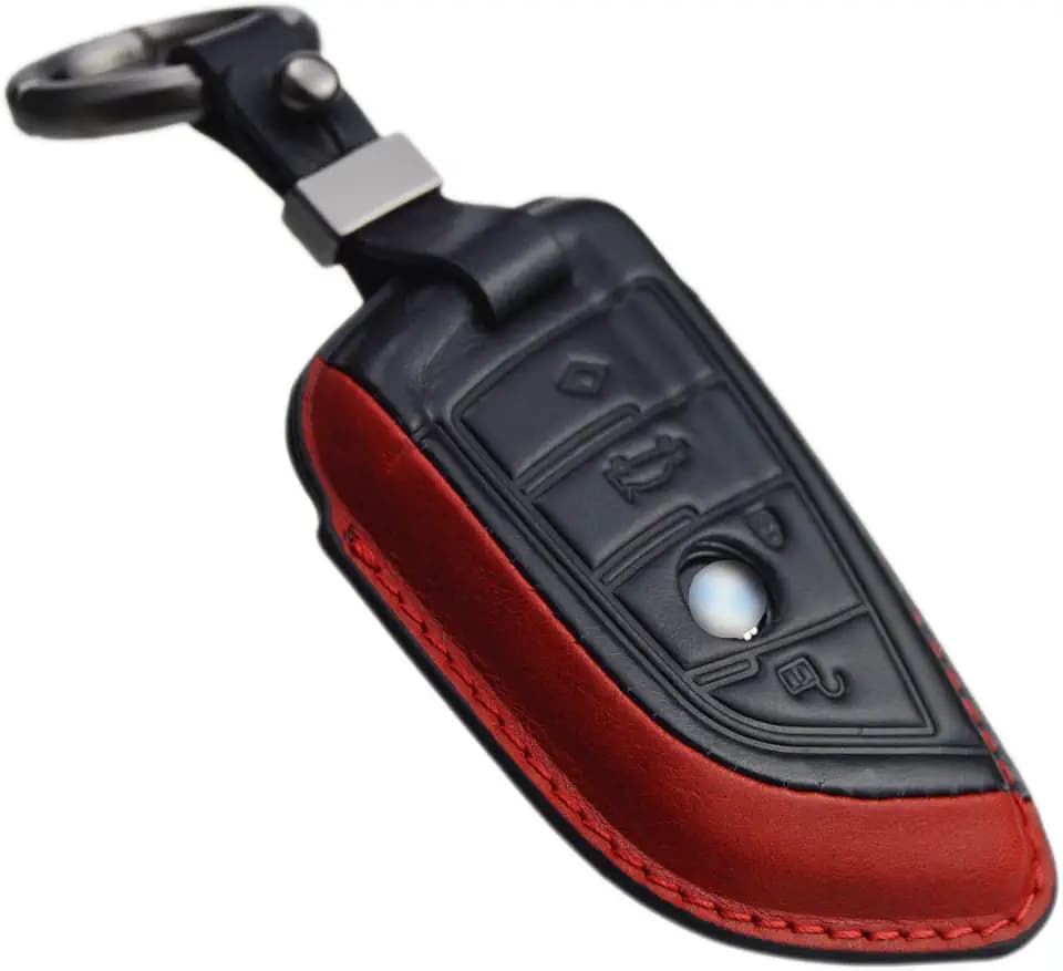 Handmade Leather Key Fob Cover for BMW 1 2 3 4 5 6 7 M Series X1 X2 X3 X3M X4 X4M X5 X6 M8 M7 M6 M5 M4 M3 M2 M1 M240i 330i 340i 430i 340i 840i Z4 2015-2023
