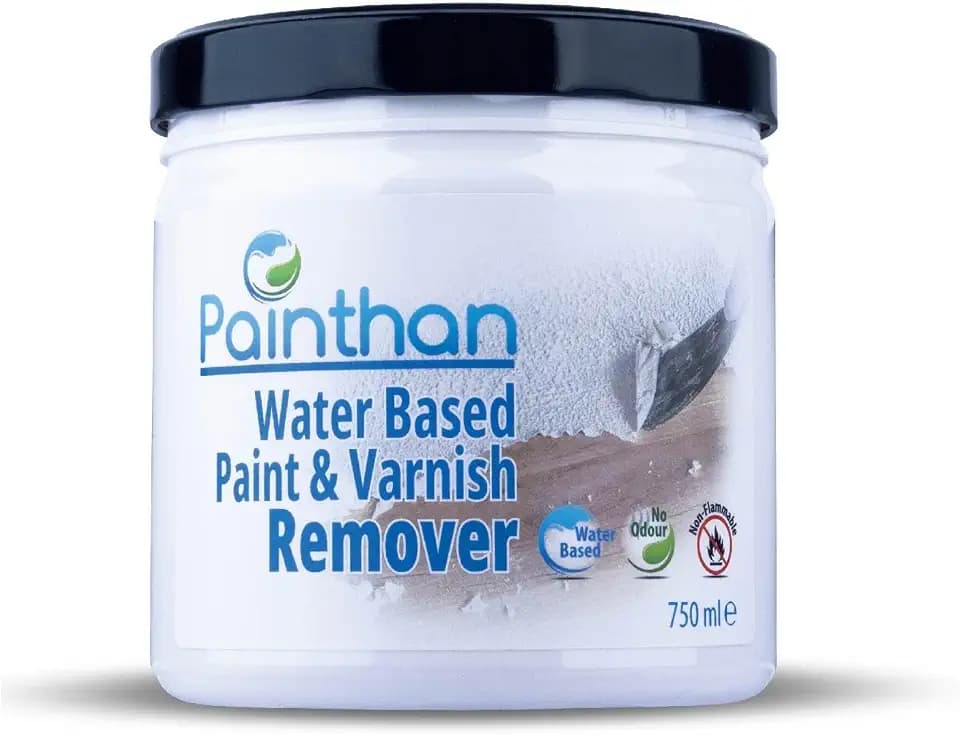 Paint & Varnish Remover Gel, Odourless, Eco-Friendly, Non-Toxic, Non-Flammable - Powerful Water-Based Paint Stripper for Wood, Metal, Concrete & More - 750ml