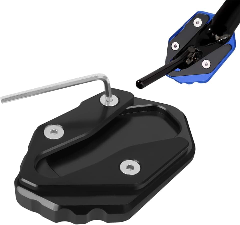 Motorcycle Kickstand Extension Extender Replacement for Yamaha R3 yzf-R3 MT03 MT-03 2022 2023 UP CNC Aluminum Kickstand Foot Enlarger Pad