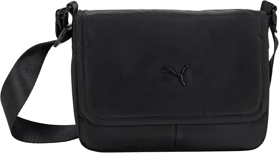 PUMA Women's Envoy Crossbody Bag in Memory Cloth with Adjustable Strap & Zip Closure