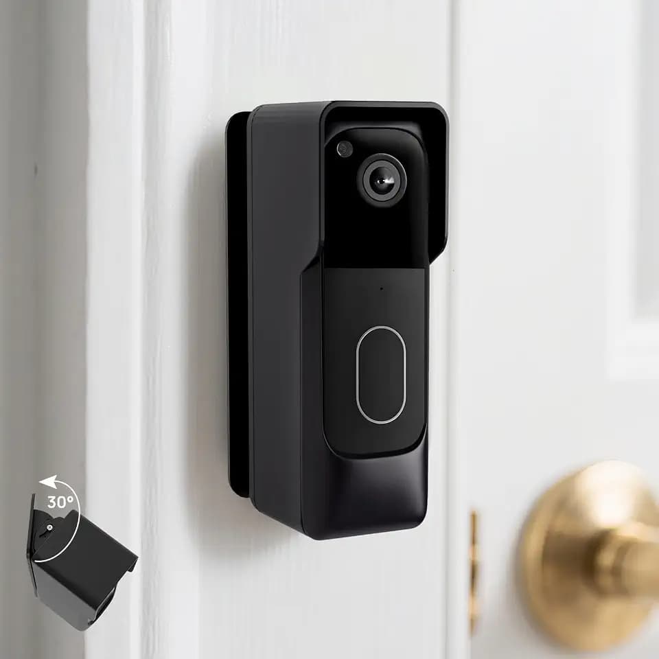 Blink Doorbell Camera Mount for 2nd Gen 2025 (newest model) 0-45° Adjustable Angle Anti-Theft Mount, No-Drill Easy Installation, Holder Compatible with Blink Video Doorbell Gen 2