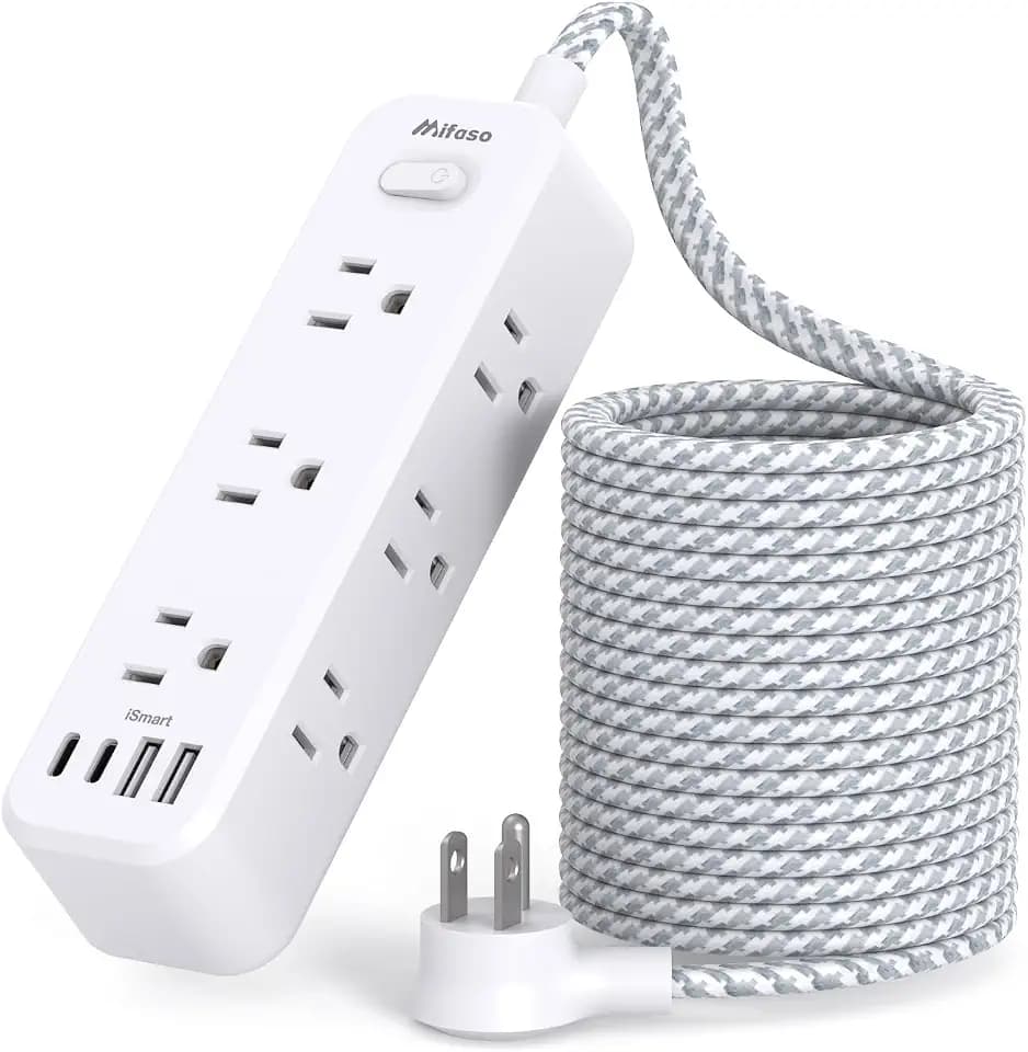 Mifaso Extension Cord with Multiple Outlets 15FT, 13-in-1 Long Power Strip