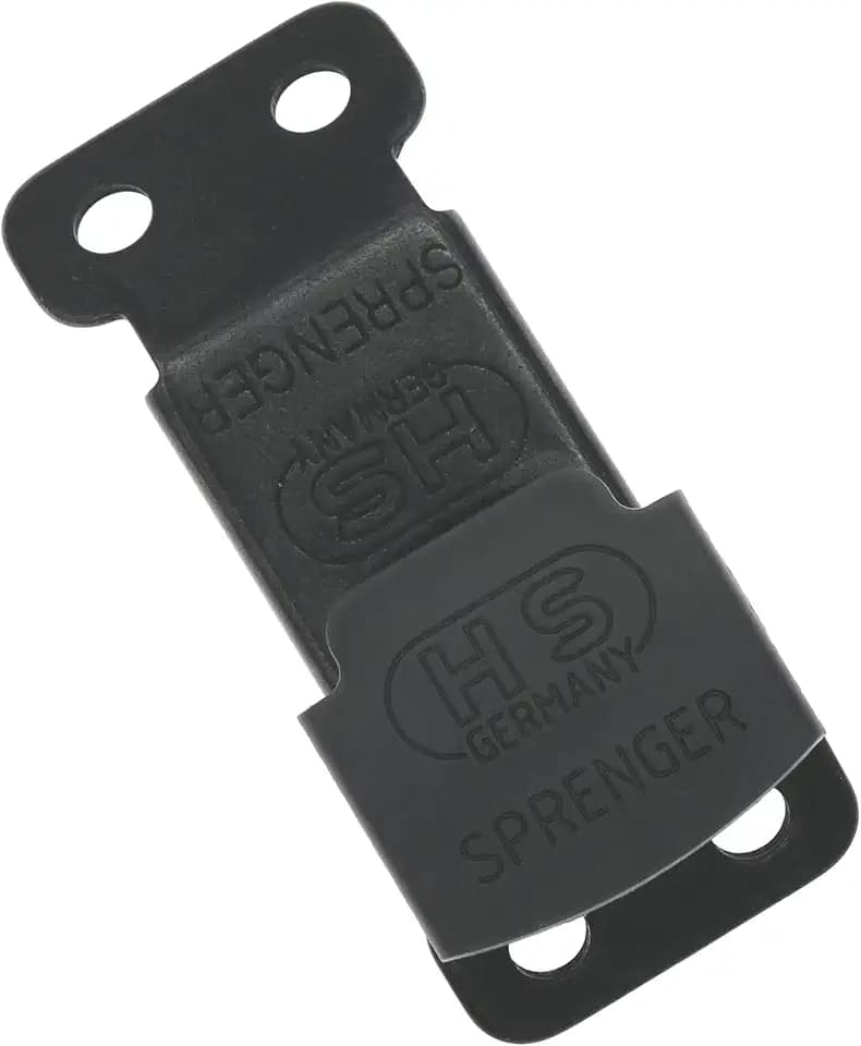 Sprenger Herm Black Stainless Steel ClicLock Buckle Quick Release Fastener for Dog Training Prong Collar for Small Medium Large Dogs Made in Germany (3.0/3.2mm, Black Jacket)