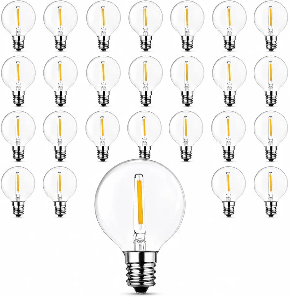 Abeja G40 LED Replacement Bulbs, 0.6W Shatterproof Globe Bulb