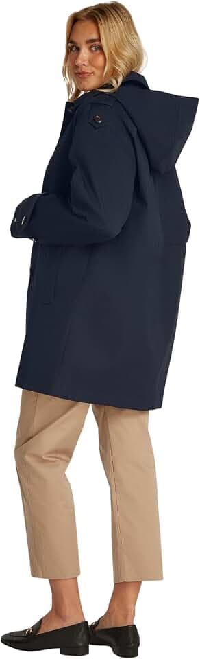 Tommy Hilfiger Damen Parka Cotton Hood Trenchcoat