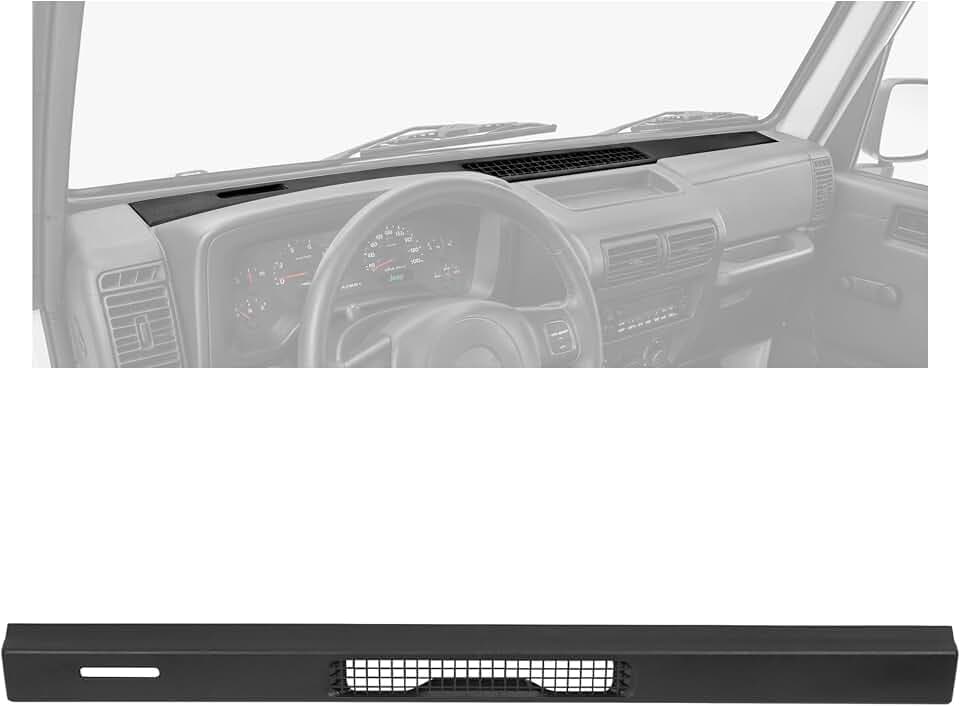 ALMULOO Dashboard Cover Compatible with 1997-2006 Jeep Wrangler TJ Dash