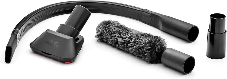 AEG AKIT09C Home & Car Kit (Tierhaardüse, Staubwedel, Flexible Fugendüse, gründliche Tierhaarentfernung, Polsterreinigung, Düsen-Set, passend für 32/35 mm Rundrohr z.B. VX4-7, LX4-7)