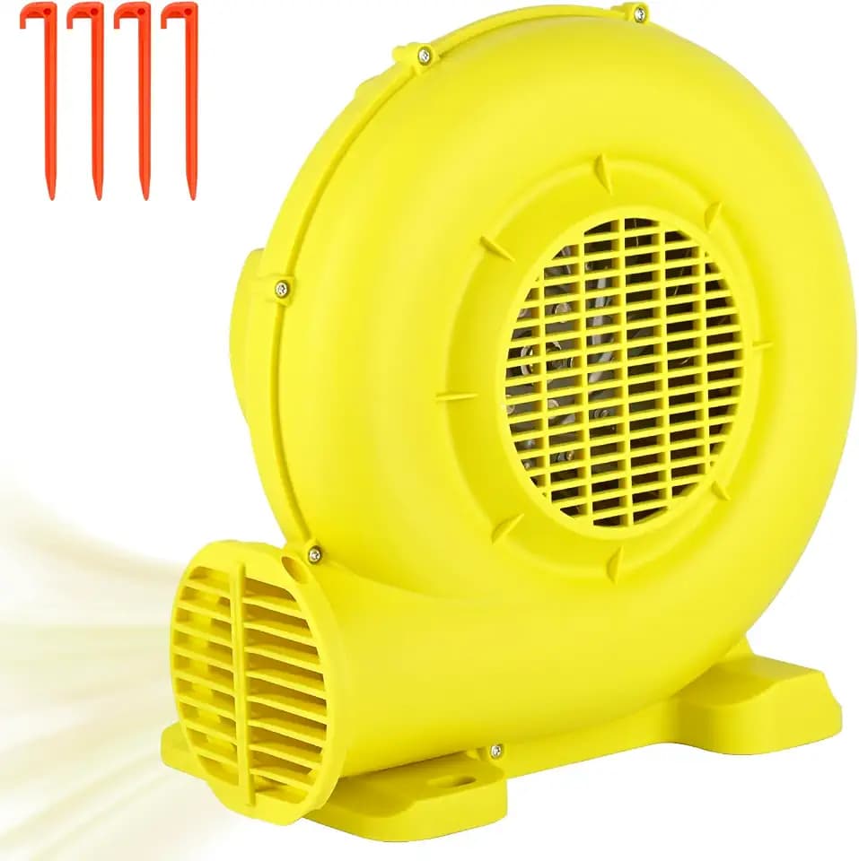 Bounce House Blower, 550W/0.74HP Portable Air Blower for Inflatable, Powerful Inflatable Bubble House Blowers Fan Pump for Inflatable Bouncy Castle, Water Slide, Jumper