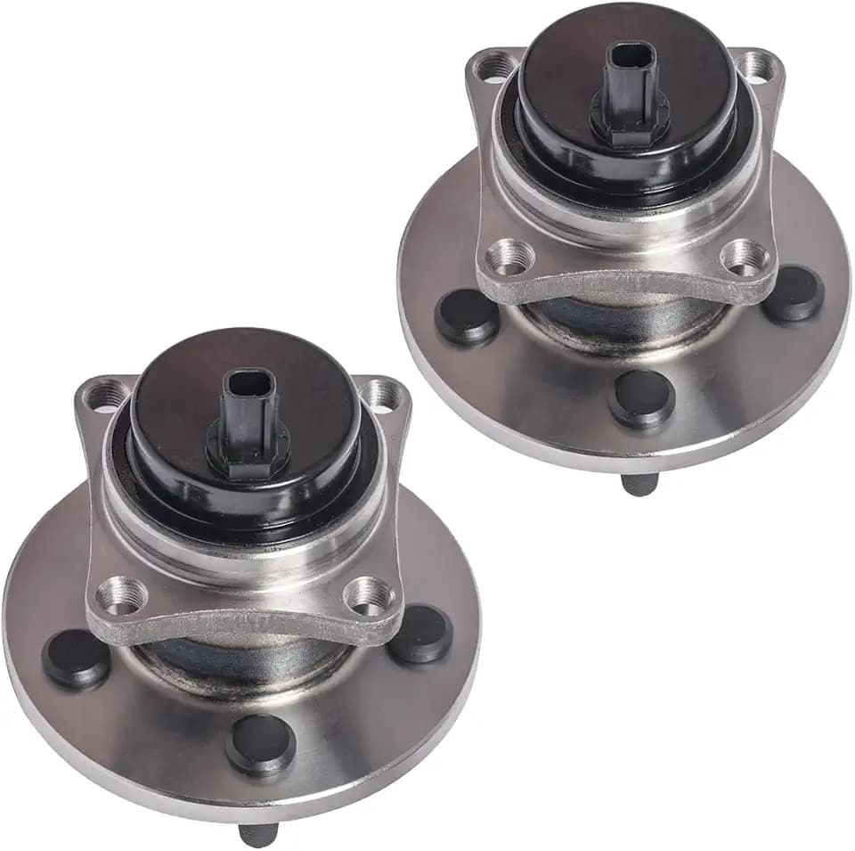 2Pcs 512403 (For FWD With 1.8L 1798cc and 4-Wheel ABS,5 Lug) Rear Wheel Hub and Bearing Assembly Fit For 2009-2010 Po-ntiac Vibe [2009-2018 To-yota Corolla ] 09-13 Matrix