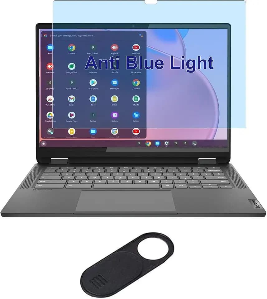 Anti Blue Light Screen Protector for 2026-2024 Lenovo IdeaPad 5/5i/5X 2-in-1 & IdeaPad Flex 5 Chromebook Plus 14-Inch Touchscreen Laptop, Blocking Blue Light Anti Glare Anti Fingerprint Filter