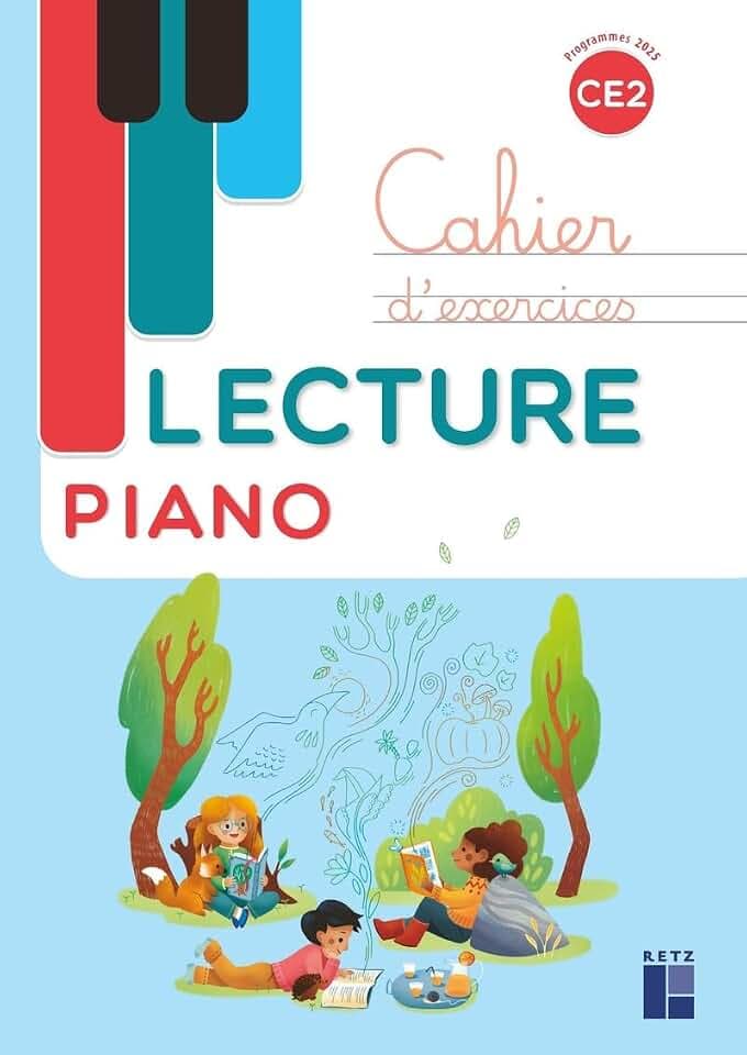Lecture piano CE2 - Cahier d'exercices