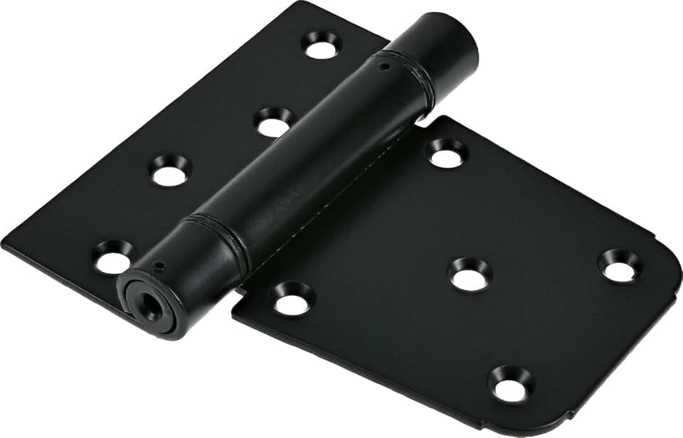 Hardware Essentials 853348 Black Heavy-Duty Spring Gate T-Hinge