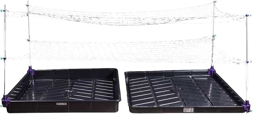 Trim Daddy Trellis System Support Kit (Model B) - for Climbing Plants | Round Corner | Ideal for Hydroponics Growing System, Greenhouse & Garden