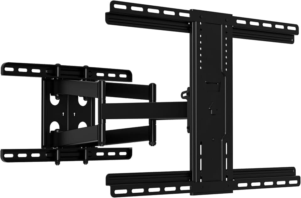 SANUS OLF22 Premium Full Motion TV-Halterung für 42-90 Zoll Fernseher – stabile und Glatte Verlängerung, schwenkbar und neigbar für große Fernseher – universelles Design passend für Samsung, LG,