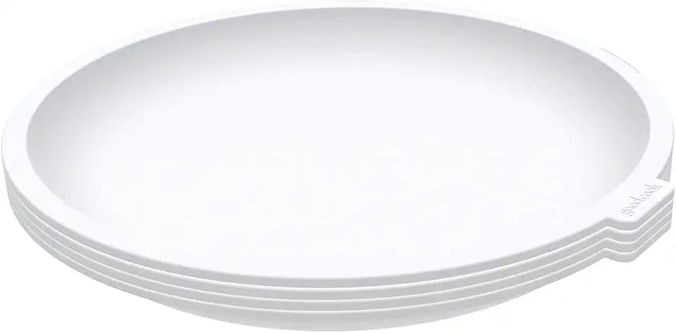 GoodCook Everyday Microwave Plates Stay-Cool Stackable Lightweight Design, Set of 4