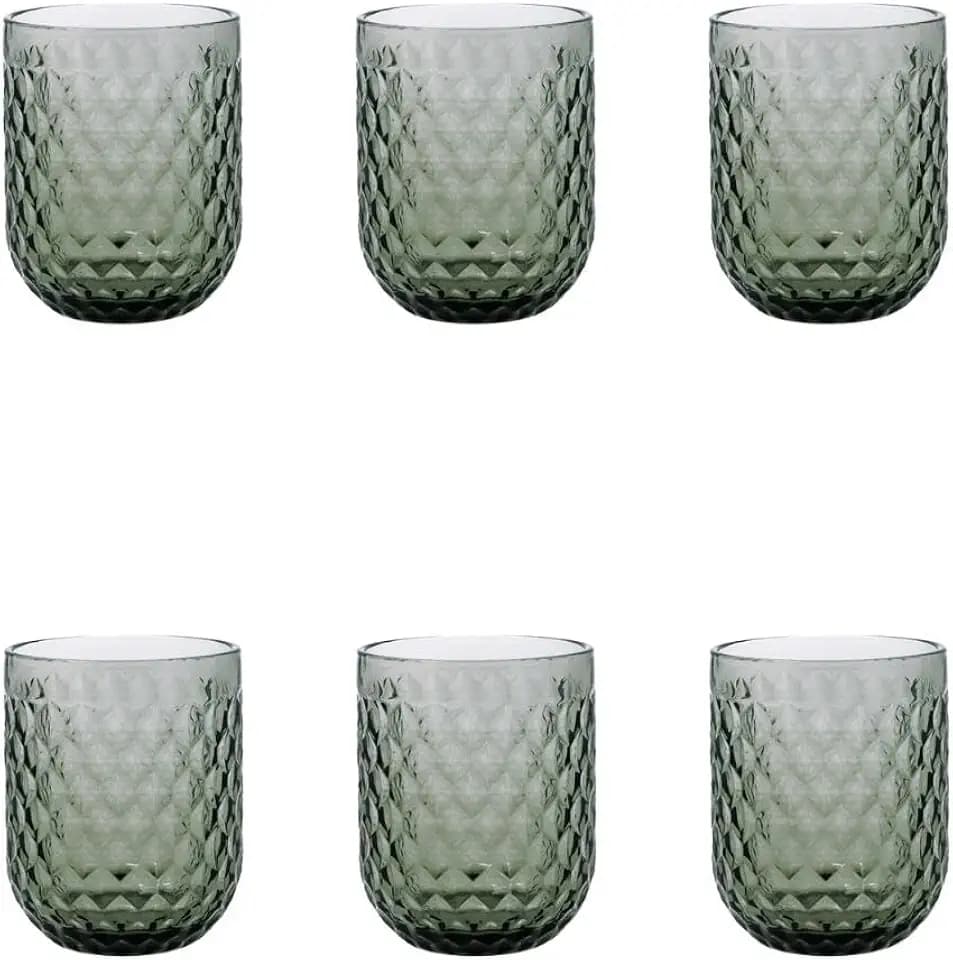 Quid Elite Set mit 6 Gläsern, niedrig, kühlschrankgeeignet, nicht mikrowellengeeignet, 100% hygienisch