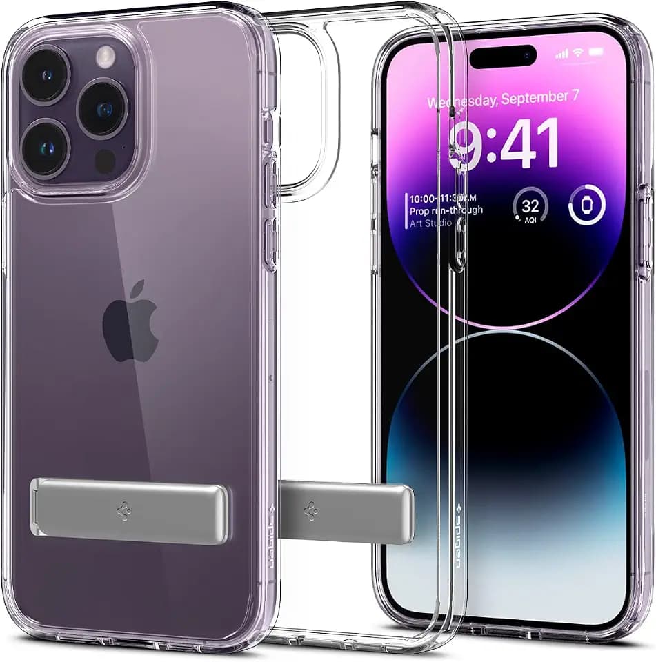 Spigen Ultra Hybrid S Designed for iPhone 14 Pro Case (2022) [Military-Grade Protection] - Crystal Clear