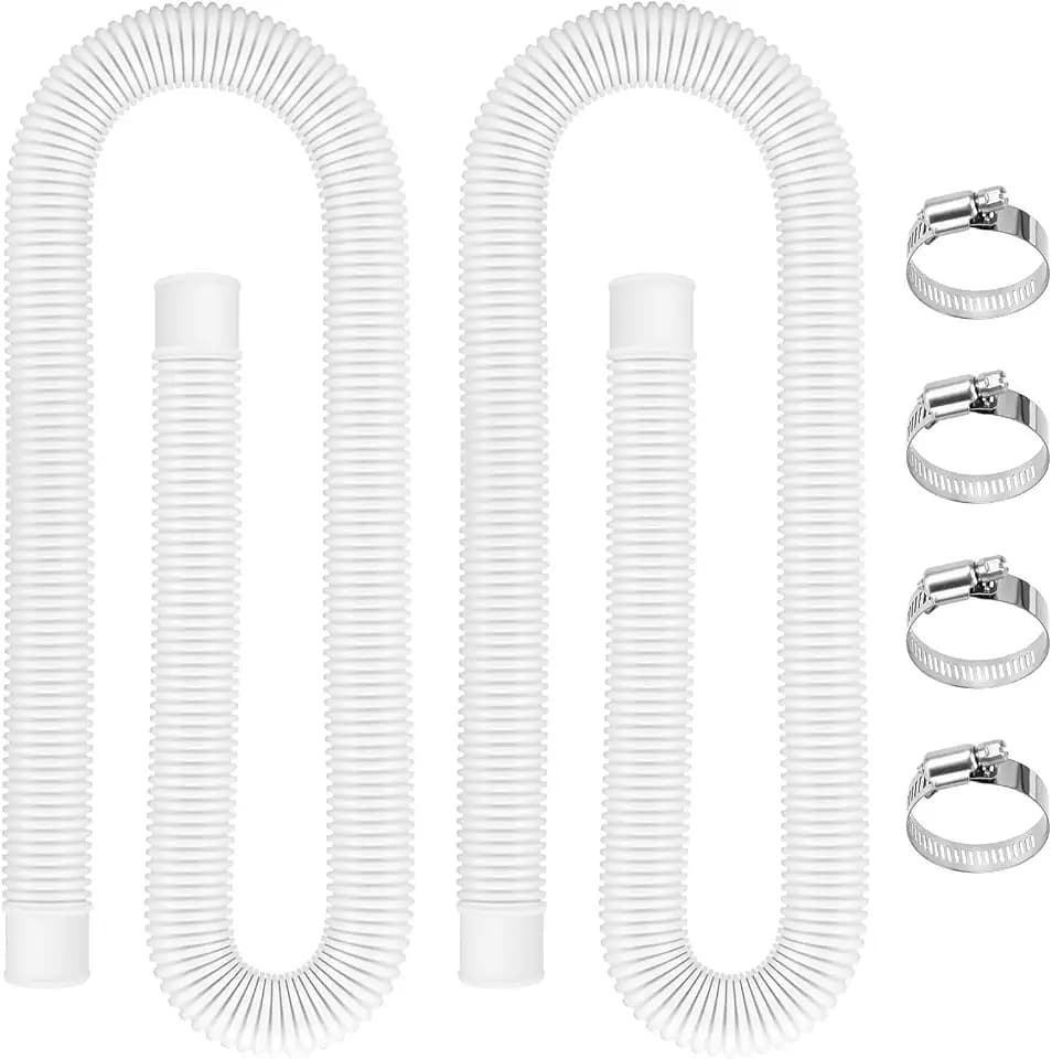 1.5" Pool Hoses for Above Ground Pools, Pool Pump Hoses 1.5" x 59"L, 2 Pack