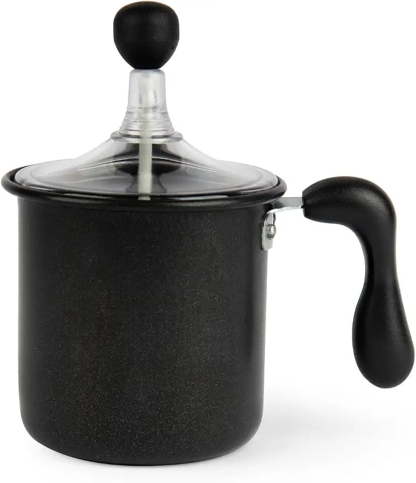 Excelsa Cappuccino Time Creamer Milchaufschäumer, für 6 Tassen, Schwarz