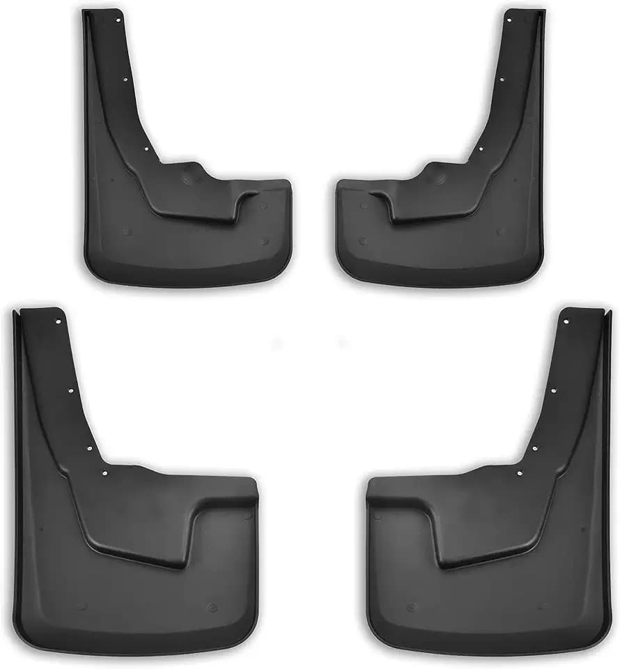 Tecoom Mud Flaps Splash Guards Compatible with Ram 1500 2023 2022 2021 2020 2019 with OEM Fender Flares ABS Molded, Not for Classic Models Front and Rear Black Set of 4